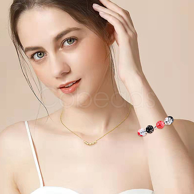 180Pcs 3 Colors Acrylic Beads OACR-PA0001-08-1