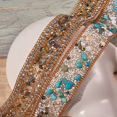 2 Strands 2 Styles Hotfix Resin Rhinestone Tape DIY-SZ0002-04-1