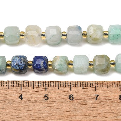 Natural Chrysocolla and Lapis Lazuli Beads Strands GG-CBAC972-A10-01-1