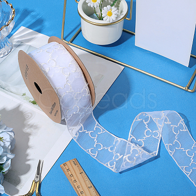 Organza Lace Ribbon OCOR-WH20012-54C-1