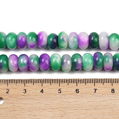 Dyed Natural White Jade Beads Strands G-G107-A25-01-1