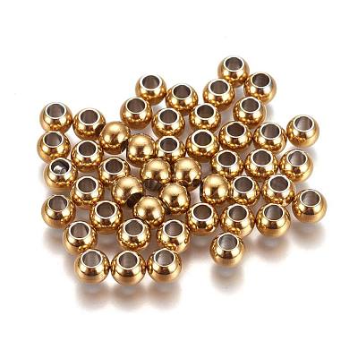 Ion Plating(IP) 304 Stainless Steel Spacer Beads STAS-L222-42C-G-1