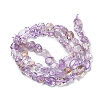 Natural Ametrine Beads Strands G-G018-30-1