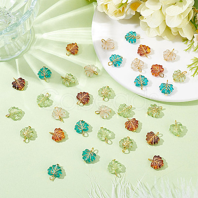 Transparent Acrylic with Iron Pendants PALLOY-HY00110-1