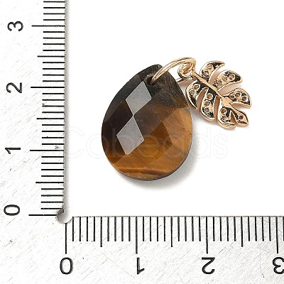 Natural Tiger Eye Pendants G-K422-02KCG-05-1