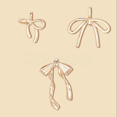12Pcs 3 Styles Brass Pendants KK-BBC0020-27-1
