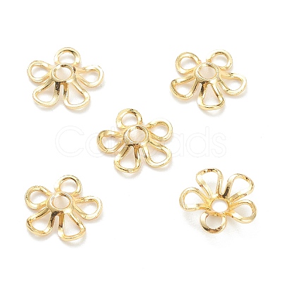 Brass Fancy Bead Caps X-KK-F826-01G-1