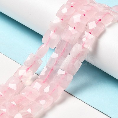 Natural Madagascar Rose Quartz Beads Strands G-G980-11-1