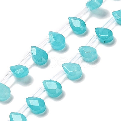 Dyed Natural Amazonite Beads Strands G-Q167-A11-02-1