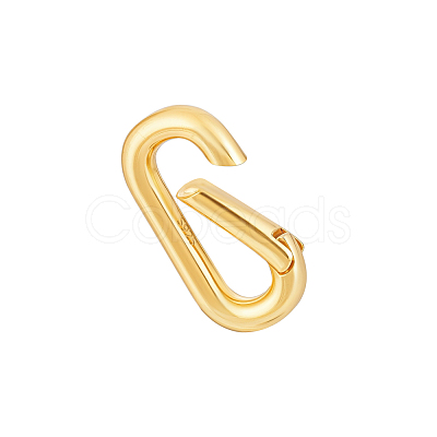 1Pc 925 Sterling Silver Spring Gate Clasps STER-PH0004-01-1