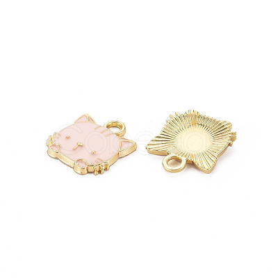 Eco-Friendly Zinc Alloy  Pendants ENAM-R051-01-02G-01-NR-1
