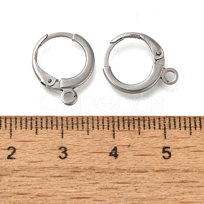 Anti-Tarnish 304 Stainless Steel Hoop Earring Findings STAS-C112-01P-1