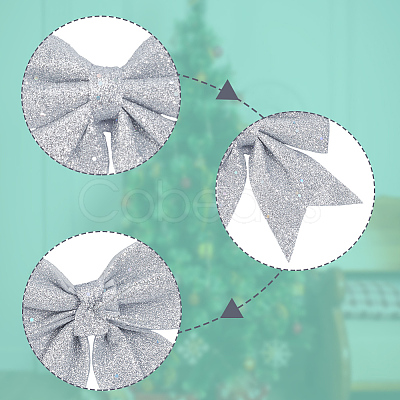 10Pcs Glitter Foam Bowknot Ornament Accessories FIND-GF0008-55C-1