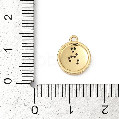 Brass Micro Pave Cubic Zirconia Charms KK-G526-03G-02-1