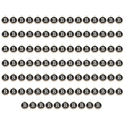Golden Plated Enamel Alloy Charms ENAM-SZ0001-26B-B-1