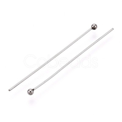 304 Stainless Steel Head Pins STAS-T065-35mm-20P-1