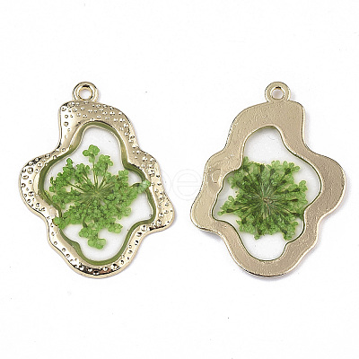 Epoxy Resin Pendants LS-X-RESI-T045-028B-1