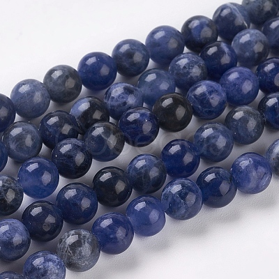 Natural Sodalite Beads Strands LS-G-E110-6mm-3-1