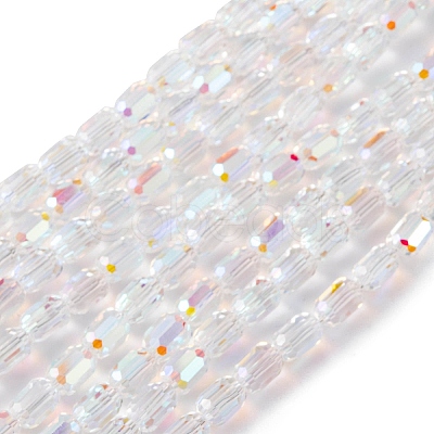 Electroplate Glass Beads Strands EGLA-D031-01Z-1