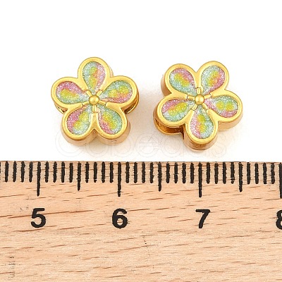 Alloy Enamel Beads ENAM-D318-01G-05-1