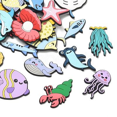 Ocean Theme PVC Plastic Cabochons PL-CBAEA65-05-1