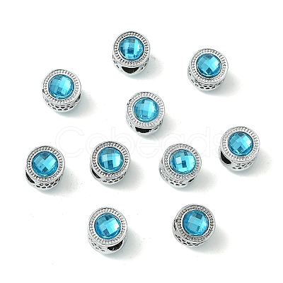 Alloy Acrylic European Beads FIND-YWC0011-04A-1