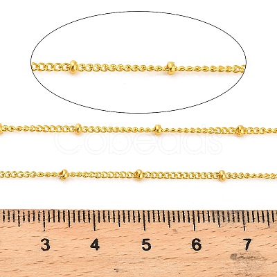 304 Stainless Steel Rondelle Beaded Satellite Chains CHS-G040-03G-1