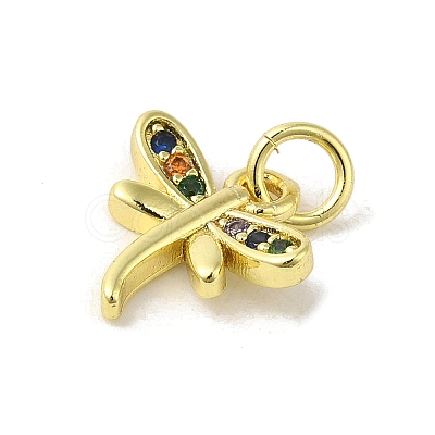 Brass Micro Pave Colorful Cubic Zirconia Charms KK-M283-26B-02-1