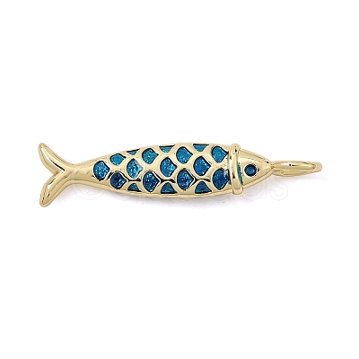 Brass Enamel Pendants KK-CBA960E-06A-G-1