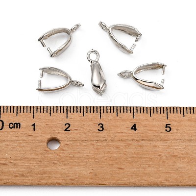 Grade AA Brass Ice Pick Pinch Bails for Pendant Making X-KK-M008-b-06P-NR-1