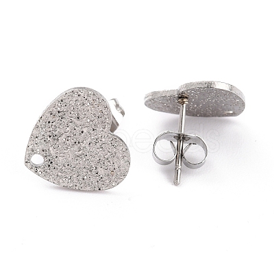 Non-Tarnish 304 Stainless Steel Stud Earring Findings X-EJEW-O104-14P-1