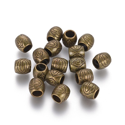 Tibetan Style European Beads MLF0932Y-NF-1