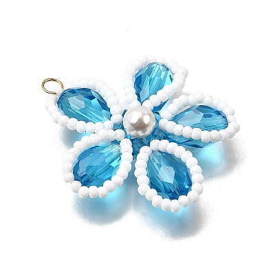 Glass Pendants PALLOY-TA00313-01-1