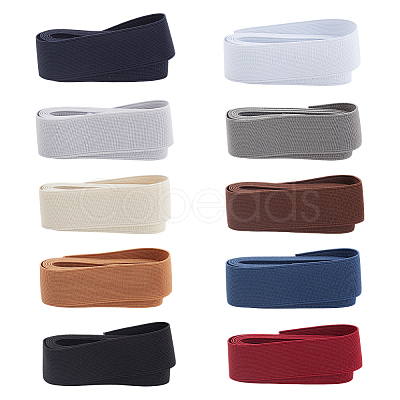 10 Rolls 10 Colors Polyester Elastic Cord OCOR-PH0004-63C-1