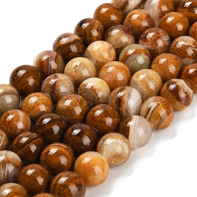 Natural Wood Lace Stone Beads Strands G-B128-A04-04-1