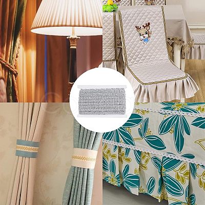 Metallic Polyester Ribbon OCOR-WH0065-07B-1