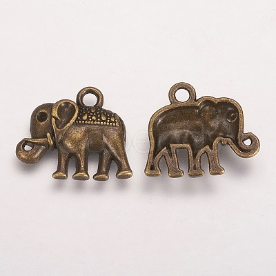 Tibetan Style Alloy Charms Pendants X-TIBEP-A124745-AB-FF-1