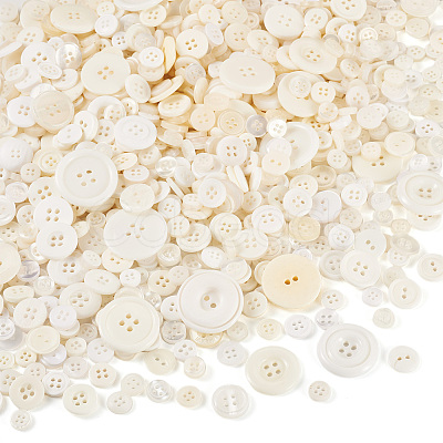 Flat Round Resin Buttons BUTT-TAC0017-01D-1