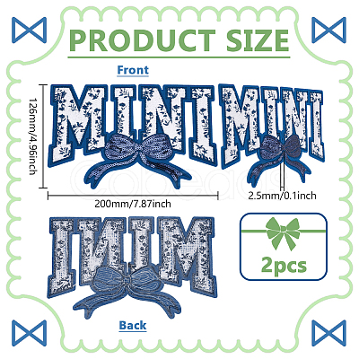 Polyester Iron on/Sew On Patches DIY-WH0593-02B-1