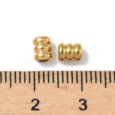 202 Stainless Steel Beads STAS-F205-08G-1