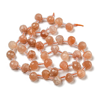 Natural Sunstone Beads Strands G-H297-B14-02-1