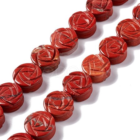 Natural Red Jasper Beads Strands G-D475-01N-1