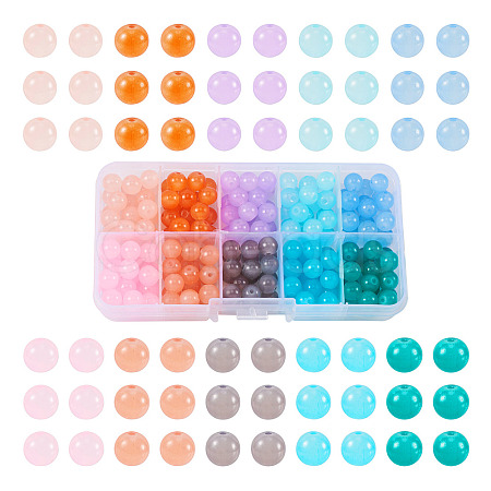 200Pcs 10 Colors Glass Beads GLAA-TA0001-29-1