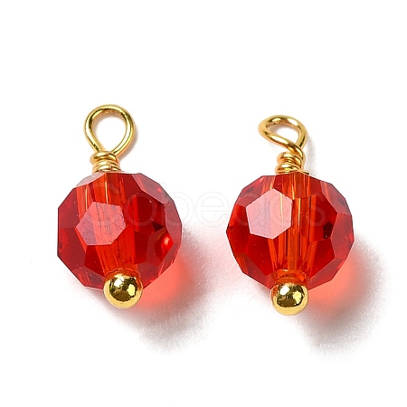 Glass Charms KK-P242-04G-1