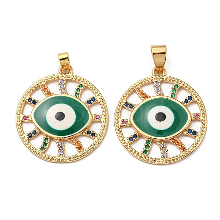 Real 18K Gold Plated Brass Pendants KK-L209-010G-04-1