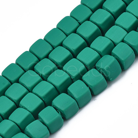 Handmade Polymer Clay Beads Strands CLAY-S092-78E-1