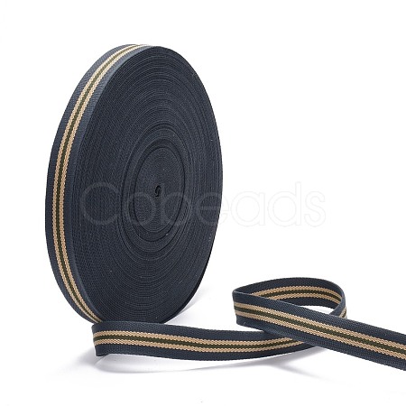 Polyester Grosgrain Ribbon OCOR-WH0063-33-1