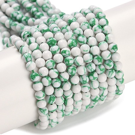 Synthetic Turquoise Beads Strands G-U004-02L-1