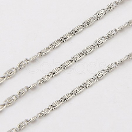 Tarnish Resistant 304 Stainless Steel Lumachina Chains CHS-K002-21C-1