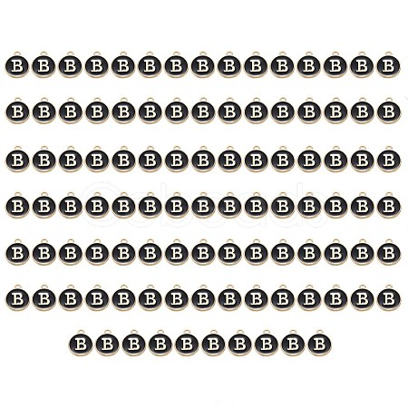 Golden Plated Enamel Alloy Charms ENAM-SZ0001-26B-B-1